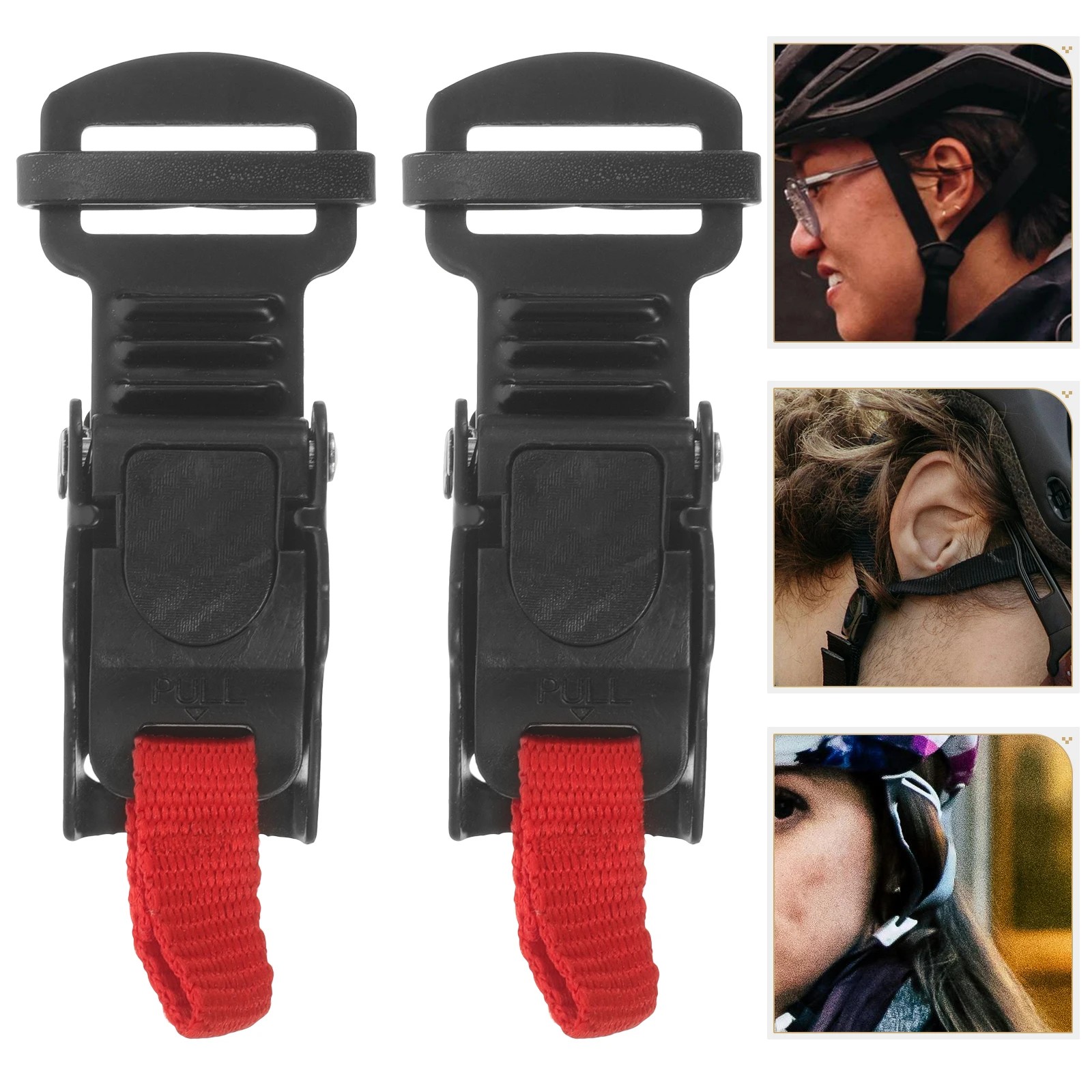 

2pcs Motorcycle Buckle Pull Rope Easy Adjust Durable Safe Replacement Helmets Accessories Safety Hat Parts