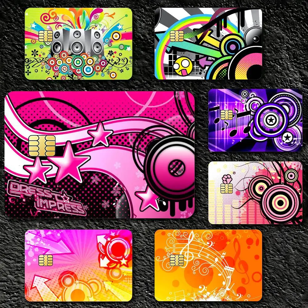 F-FrutigerS M-Metro Art Decorative Waterproof Film Skin Cover Credit Card Stickers Debit Front Bank Bus Pass