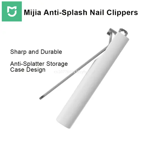 Nouvelles coupe-ongles Mijia en acier inoxydable avec couvercle anti-éclaboussures, lime professionnelle pour pédicure et manucure à domicile