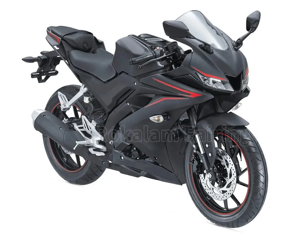 Sportbike Body Kit For Yamaha YZF R15 2018-2024 R15 18-24 Matte Black Aftermarket Motorcycle Fairing (Injection molding)