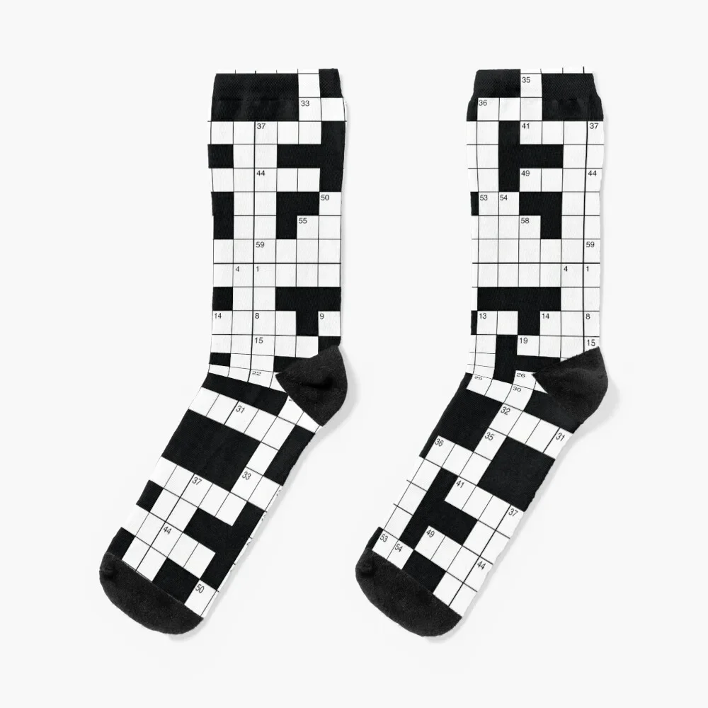 

Crosswords are Awesome Socks hiking Christmas Heating sock Ladies Socks Men's