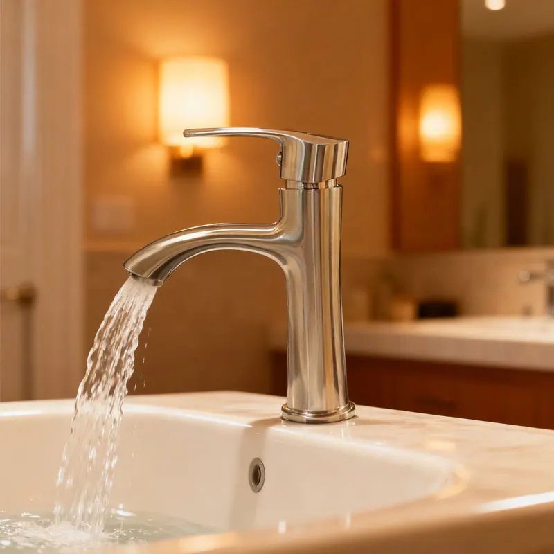 

Bathroom Balcony Single-hole Faucet Single-handle Basin Faucet Stainless Steel Faucet Washbasin Faucet Toilet Hot Cold Faucet