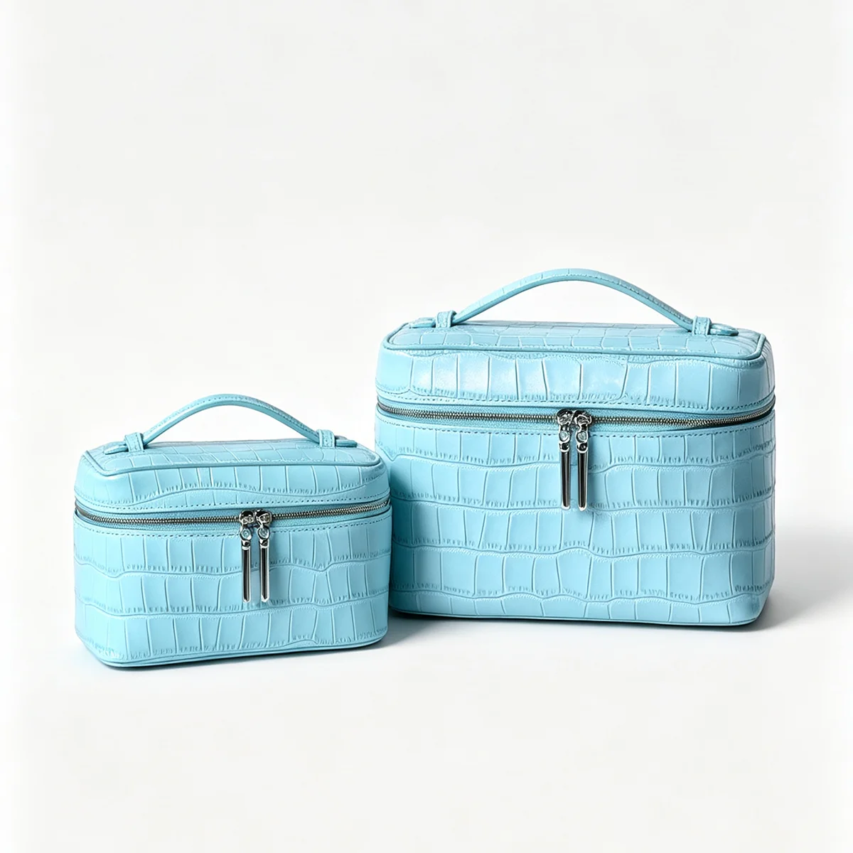 Monogramm-Lunchbox-Tasche aus hochwertigem Himalaya-Leder, große Kapazität, Reise-Make-up-Organizer, Schmucktasche, Kosmetiktasche – Detail 9