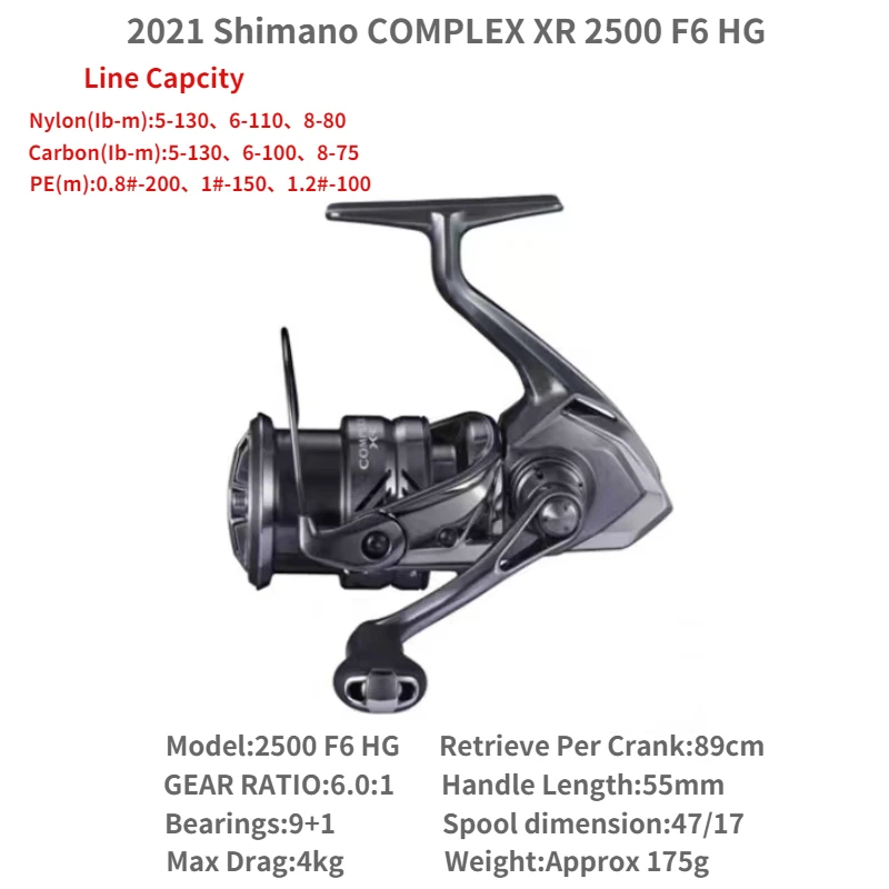 SHIMANO 2021 COMPLEX XR Max Drag 3-4kg MGL Rotor CI4+ Body LONG