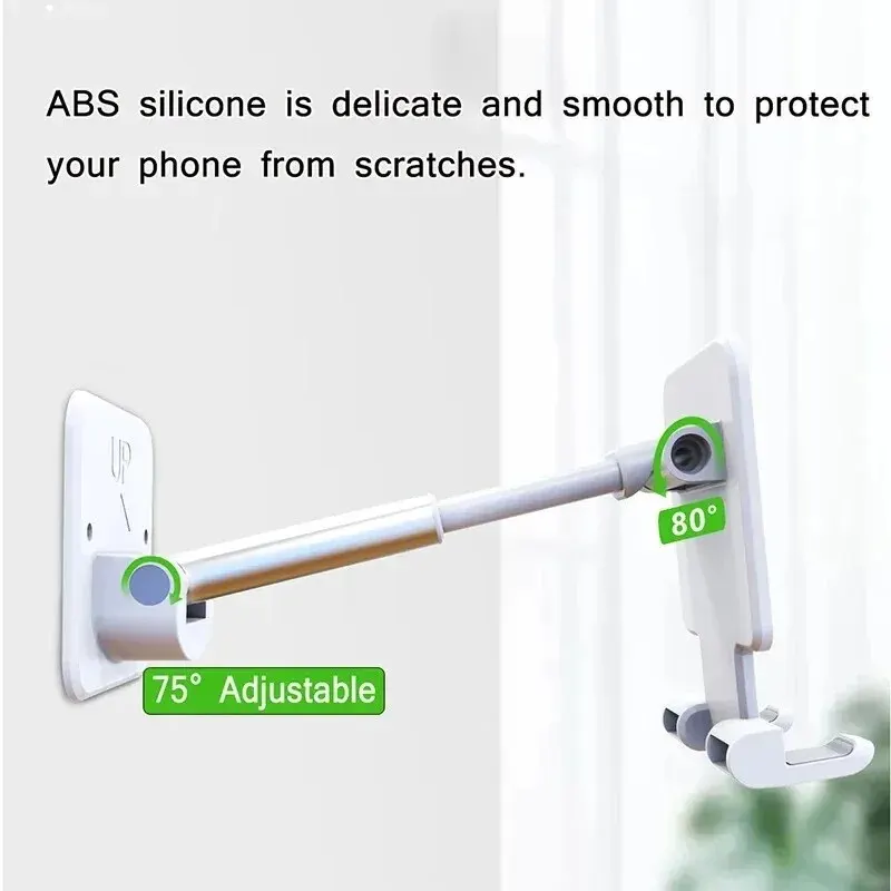 Wall Phone Holder Adjustable Stand For Cell Phone iPad Cellular Desk Support Retractable Multifunctional Mobile Phone Support