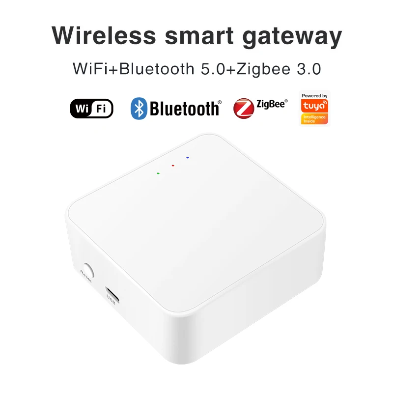 

Беспроводной интеллектуальный шлюз Tuya WIFI + Bluetooth + Zigbee для системы охранной сигнализации