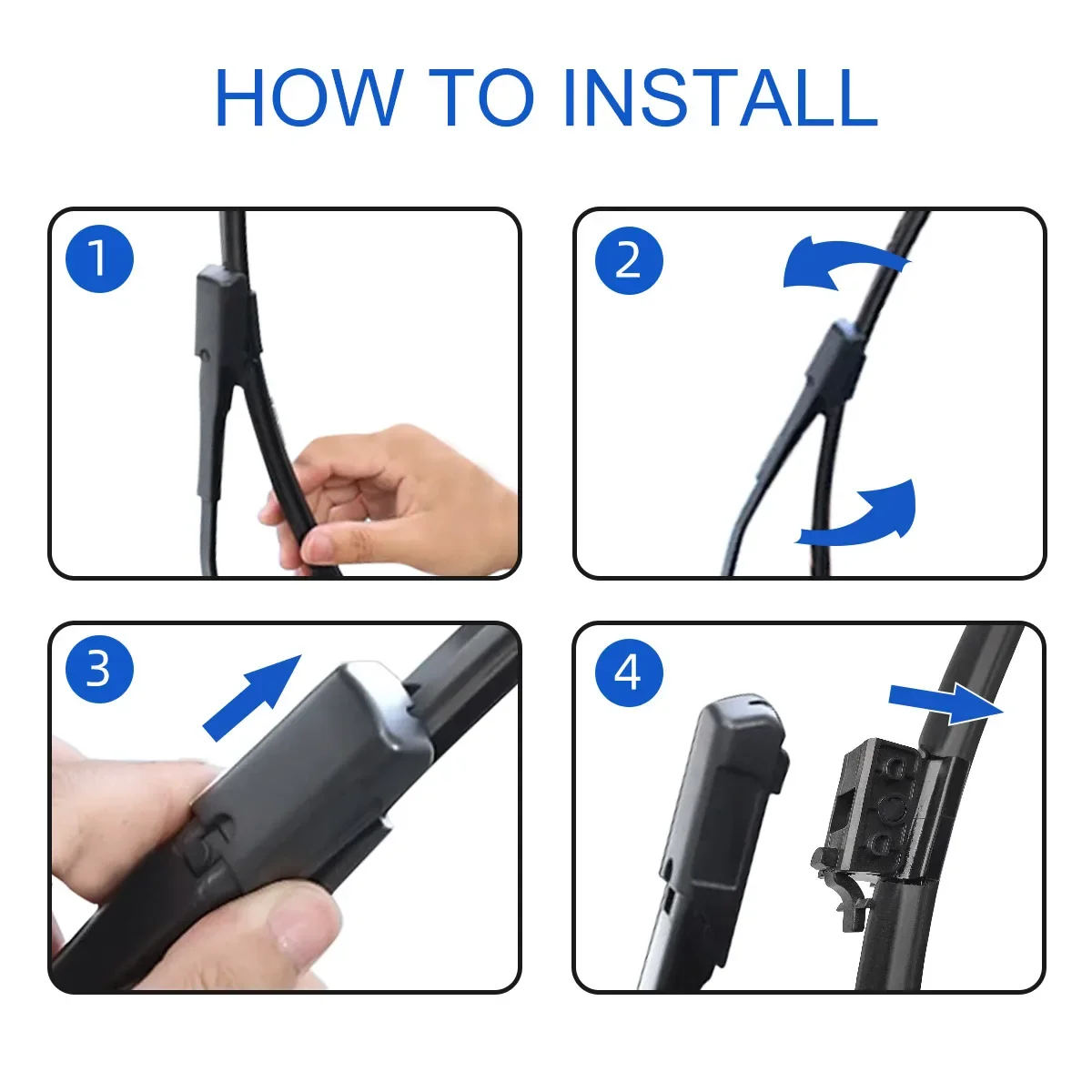 لمرسيدس بنز العداء CLA250 AMG EClass الجبهة ممسحة زجاج أمامي جنرال موتورز متعددة الوظائف مزدوجة المطاط اكسسوارات السيارات #5