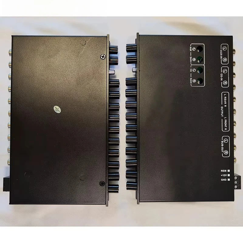 9‑Band EQ9 Full Graphic Equalizer, 6‑Channel Output Passive Crossover for Car Amplifier Audio Sound System