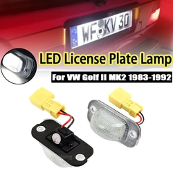 For VW Golf II MK2 1983-1992 Jetta II 1984-1991 Seat Toledo 1991-1999 LED license plate lamp White Car Accessories