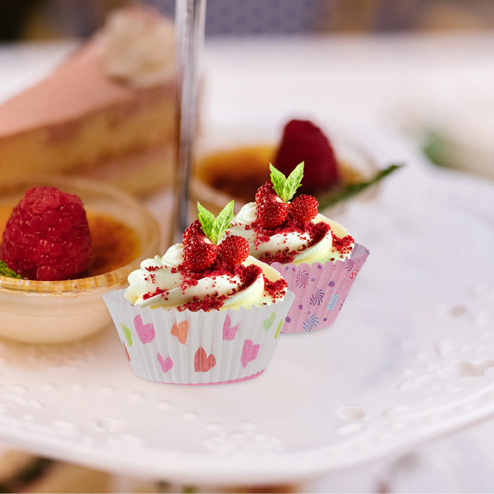 

600Pcs Cupcake Baking Cases Muffin Liners Greaseproof Paper Cups Colorful Wrappers for Kitchen Birthday Wedding Party