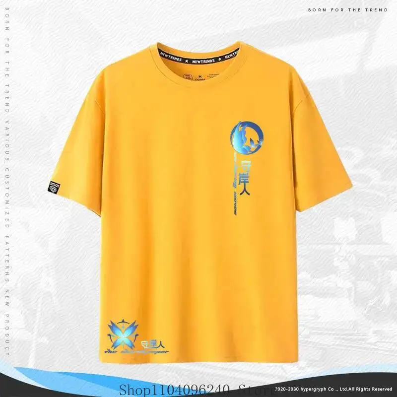 أنيمي لعبة Wuthering موجات Shorekeeper أنيمي تي شيرت الصيف الرجال تي شيرت عادية المرأة طاقم الرقبة قصيرة الأكمام تيز