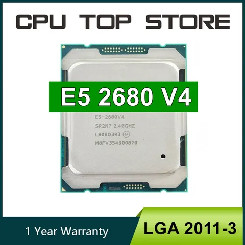 Intel Xeon E5 2680 V4 프로세서 2.4GHz 14 코어 120W LGA 2011-3 x99 마더보드 2680V4 CPU용