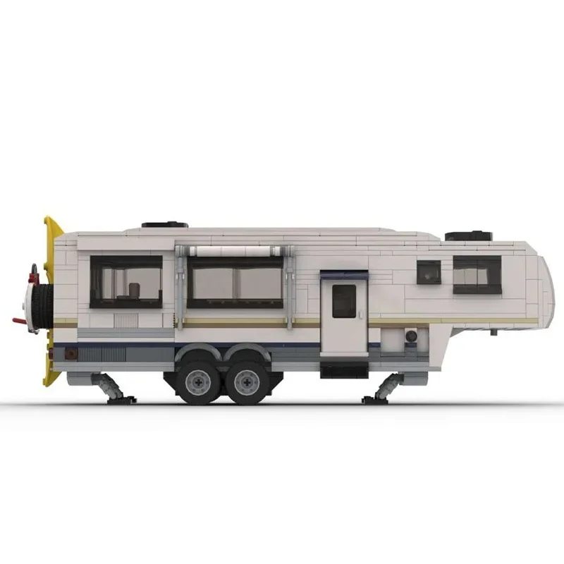 1390 Uds. Juguete MOC Tundra y quinta rueda Camper ciudad modelo juguetes de bloques de construcción montar DIY regalos de navidad Idea creativa niños
