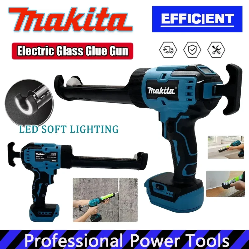

Makita Cement Glass Adhesive Glue Seal Sealant Tool Electric Glass Glue Gun Wireless Glass Doors Windows Filling Sewing Gun