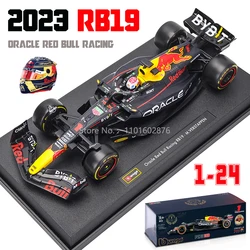 Bburago 1:24 F1 2023 rb19 #1 Vestappan #11 Perez Formula 1 simulazione in lega modello di auto artigianato collezione di decorazioni strumenti giocattolo