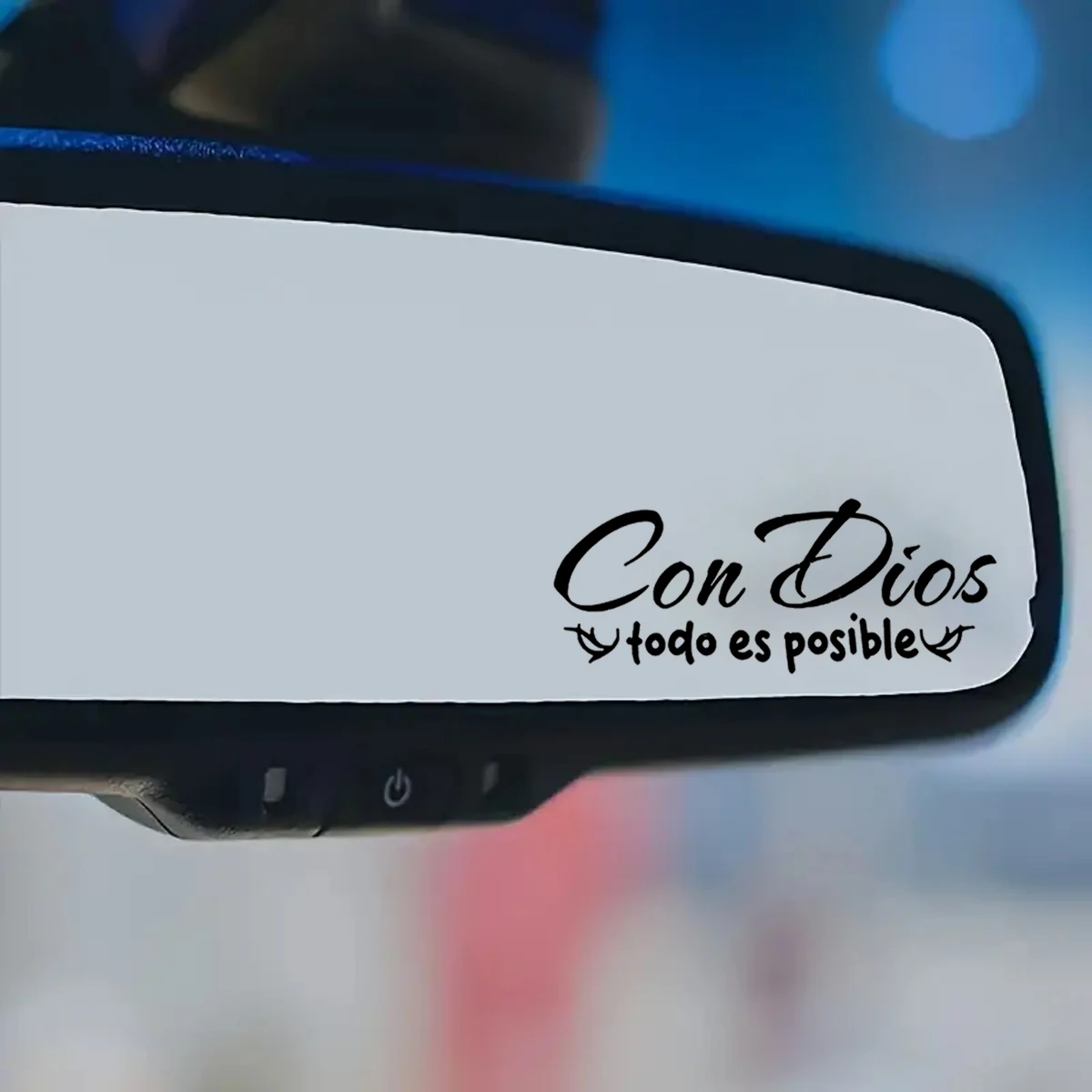 "With God, everything is possible" Stickers for mirrors - ideal gifts for glass surfaces, car trim accessories view 5