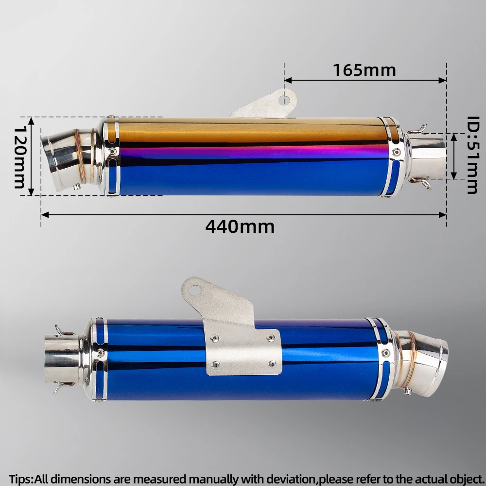 GP-89 ماغنوم إعصار الخمار لهوندا كروس superCUB110 سوبر CUB110 110CC 2021-2024 دراجة نارية نظام العادم الكامل الأنابيب الأمامية #5