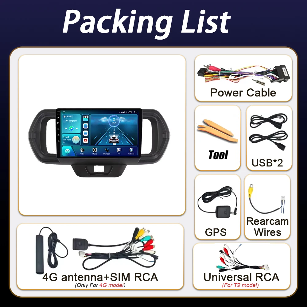 Android Auto For Toyota Passo III 3 2016 - 2021 Carplay Car Radio Multimedia Player QLED Screen Stereo Bluetooth No 2din DVD DSP