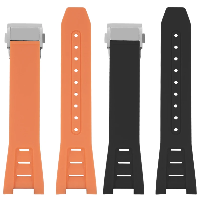 Силиконовый водонепроницаемый ремешок для часов Hamilton цвета хаки, темно-синий ремешок Devil Fish H78716983 H78716333, серия для дайвинга, автоматические механические