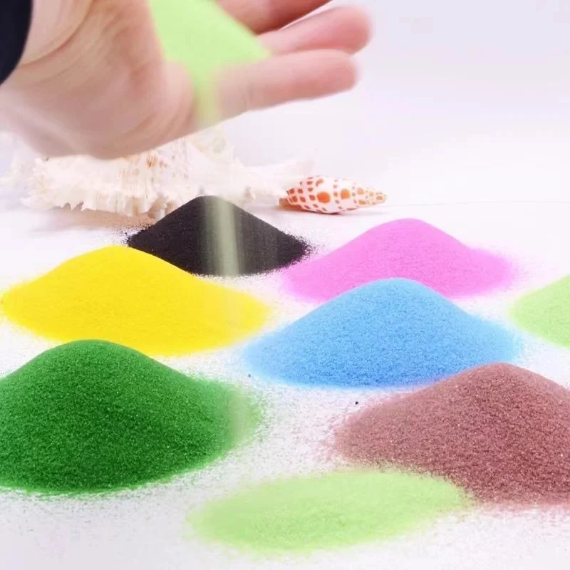 Arena de cuarzo para decoración de paisaje, polvo Artificial para jardín, árbol, nieve, Micro reloj de arena, accesorios de mesa, 25g por paquete