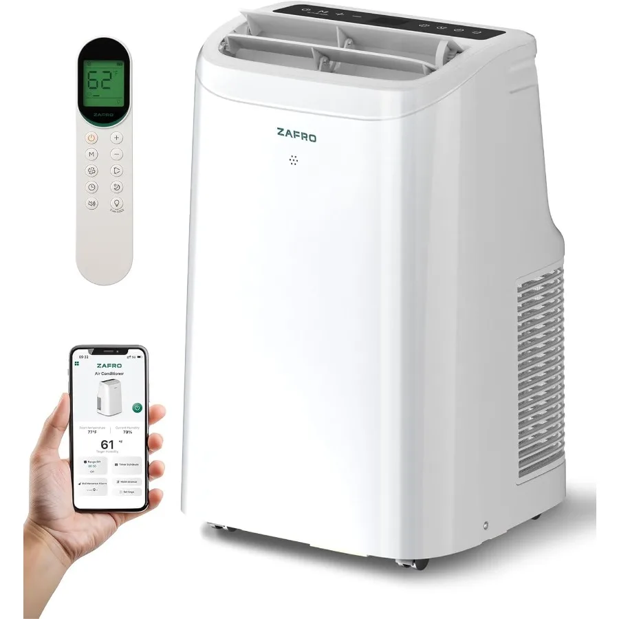 

Портативный кондиционер 10000 БТЕ для спальни с охлаждающим вентилятором SACC 6000 БТЕ без дренажа, осушитель, 47 дБ, тихая работа 2