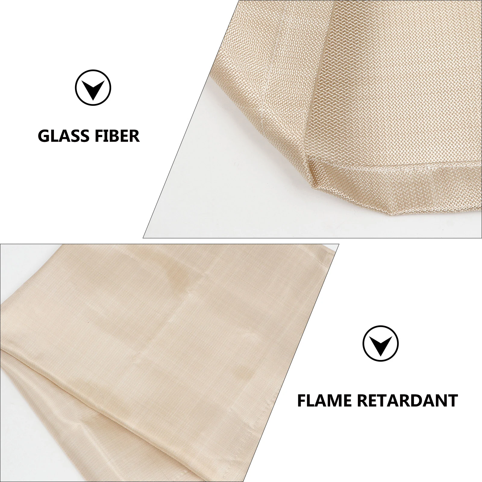1Pcs Fire Blanket Flame Resistant High Temperature Proof Glass Fiber Emergency Survival for Kitchen Car Camping Grill Barbecue
