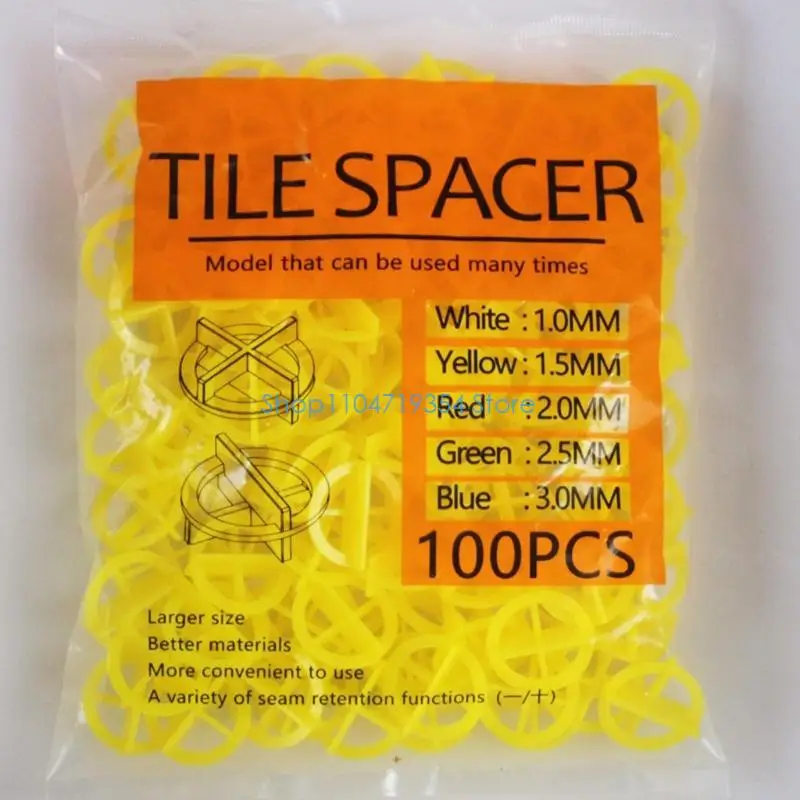 0XLD Pack of 100 Tile Spacers 1.0mm To 3.0mm Fast Accurate Setup For Wall Floor Tile Applications