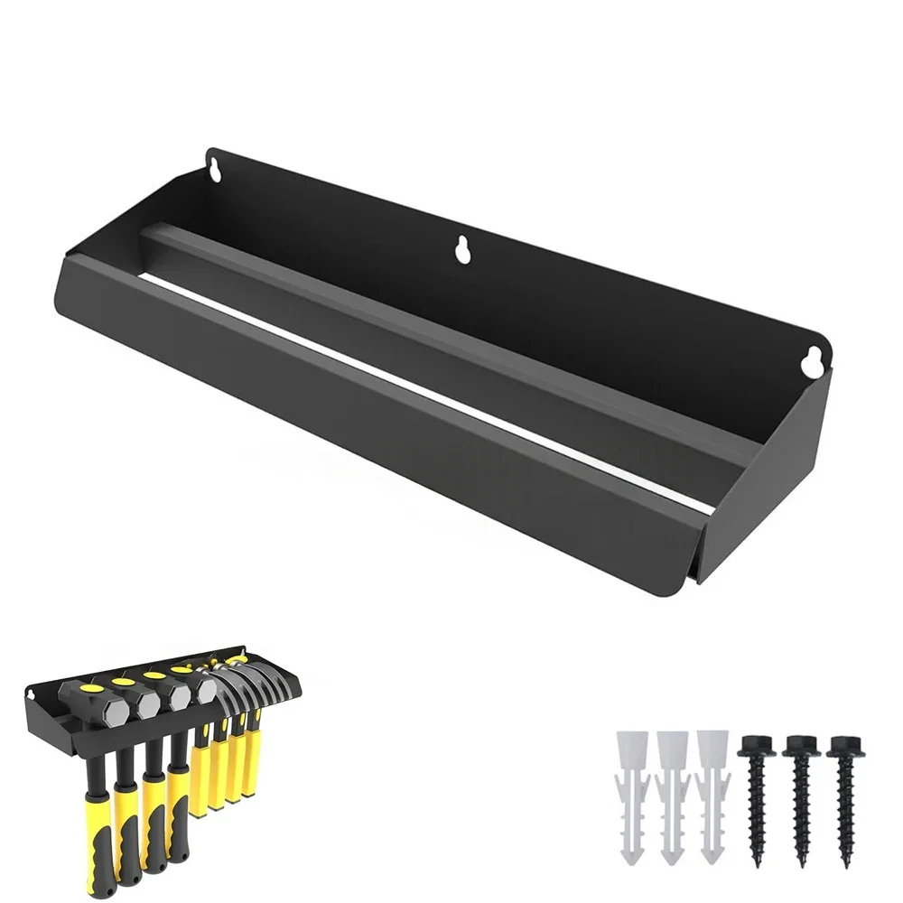 Steel Hammer Rack Organizer Wall Mount Tool Bracket for Workshop Garage Shed Organize and Store Multiple Hand Tools