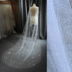Sparking Bridal Cape Veils Wedding Shoulder Veil Sequin Jacket for Women Bolero Shawl Wedding Accessories for Bride GP41