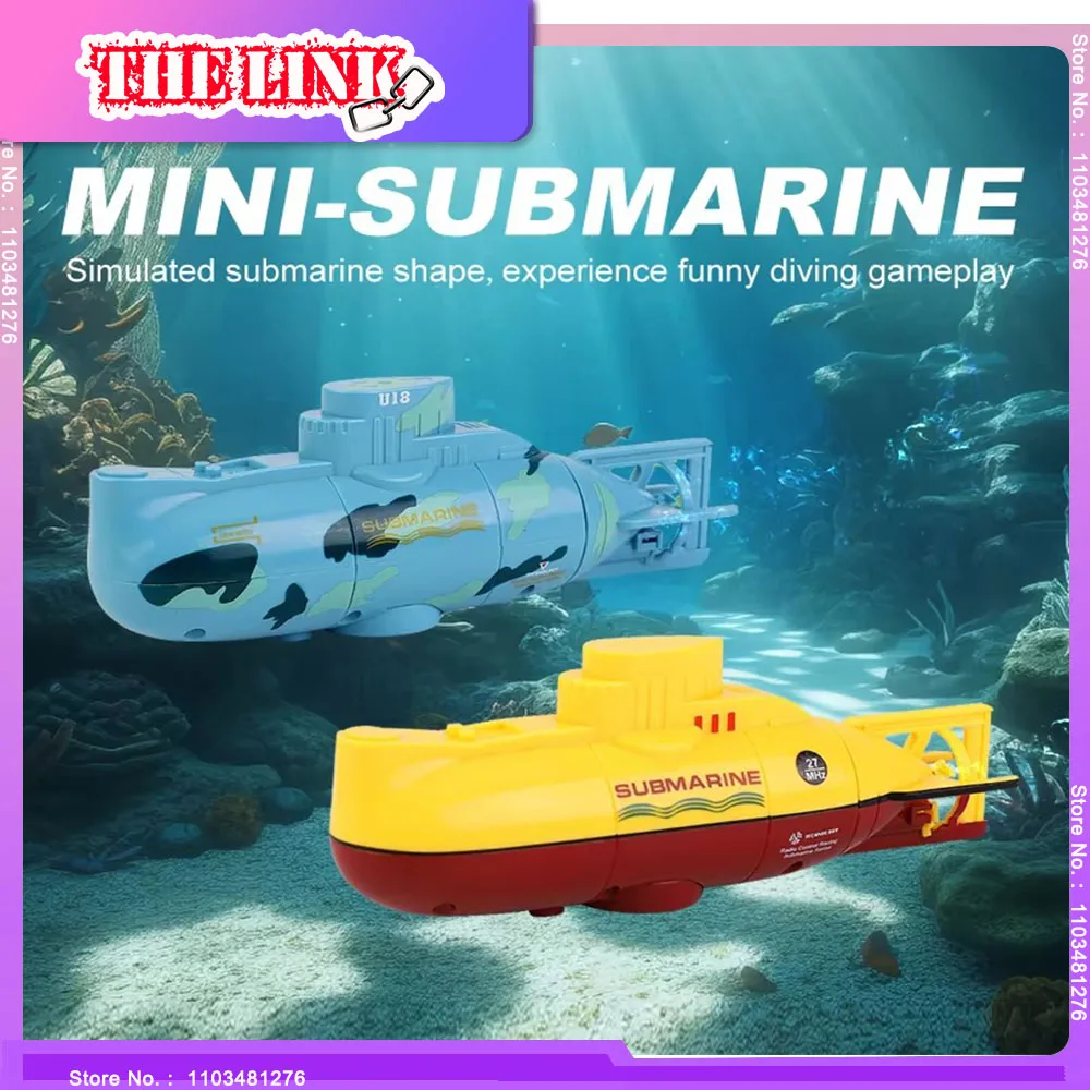 COOLBANK Mini RC Boat 6 Channel Remote Control Boat Ship Electric RC Submarine Toys Simulation RC Model Model Gift For Kids Boy