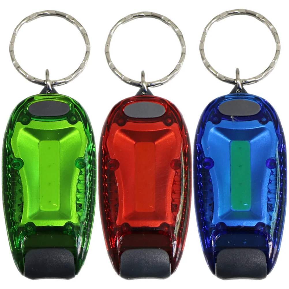 3 Pcs Backpack Light Multifunctional Warning Keychain Safety Lamp Night LED Walking Riding