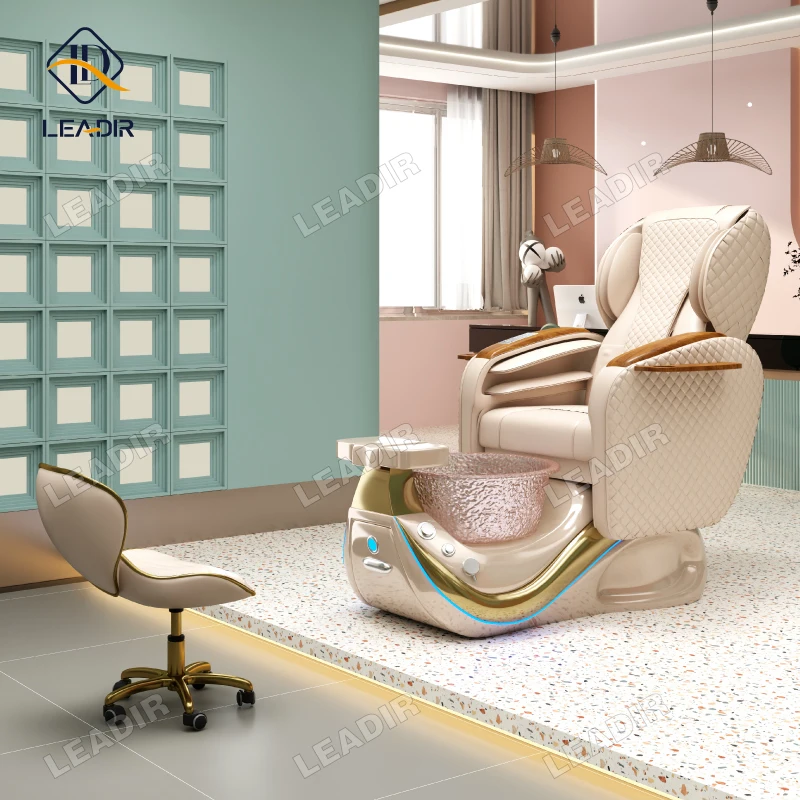 

Modern European Touch Massage Manicure Pedicure Chair Synthetic Leather Pipeless Whirlpool Foot Spa Beauty Nail Salons