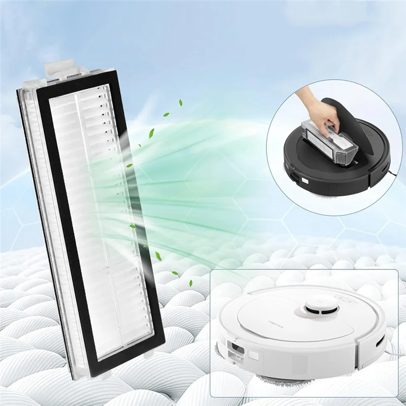 ABKD Hepa Filter Replacement Parts For Roborock Q Revo Master/Q Revo Slim Robot Vacuum Cleaner Replacement Accessories