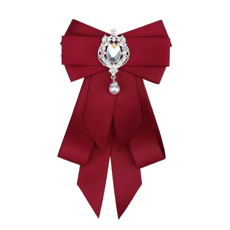 Heiße Schule Mädchen Junge Elegante Klassische Retro Große Fliege Krawatte Strass Corsage Bowtie Krawatte Geschenke für Frauen Formale Krawatten – Detail 20