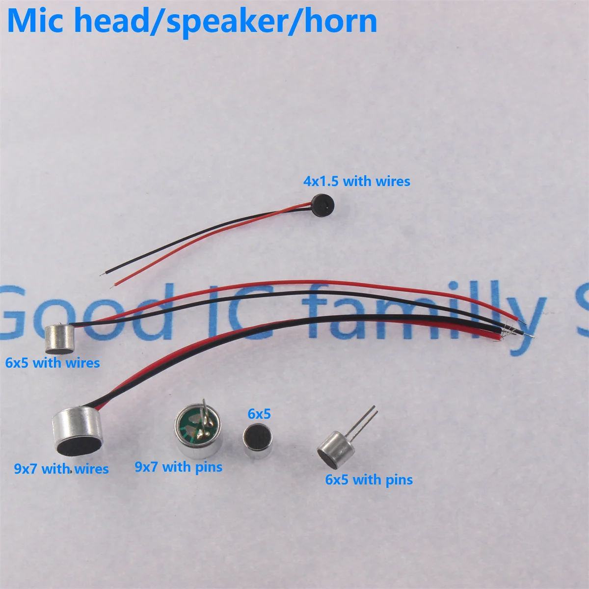 10pcs 6x5/9x7/4.5x2.2/6x2.2mm 2 Pin Mic Capsule Electret Condenser Microphone Dip Smd 52db 56db With Mp3 Accessories