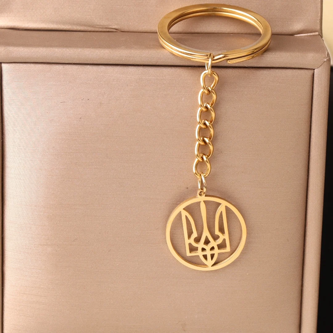 سلسلة مفاتيح الشعار الوطني ، الموضة ، الجوف ، بوتشيت ترايدنت ، هدية مجوهرات عرقية أكارانية