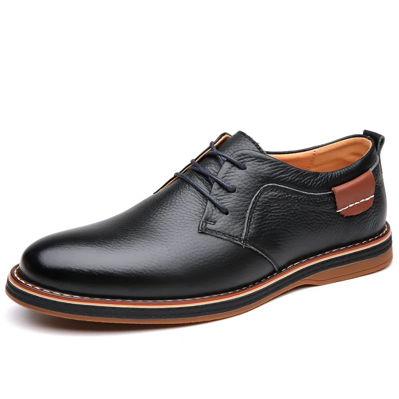 

Big Size New Designer Leather Shoes for Men Solid Color Fashion Casual Loafers Male Spring Autumn Soft Sole Work Shoes Man