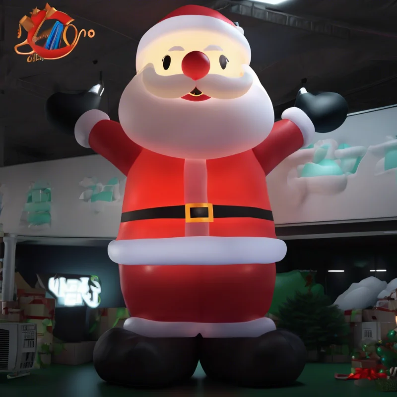 

Giant Inflatable Santa Decoration 33ft Tall Perfect for Outdoor Christmas Parties and Events
