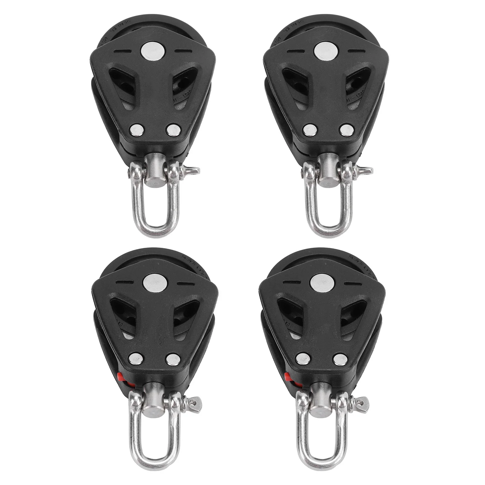 Marine Pulley Stainless Steel Wearproof Heavy Duty High Load Capacity Kayak Pulley Block Reduce Noise Silent for Canoes