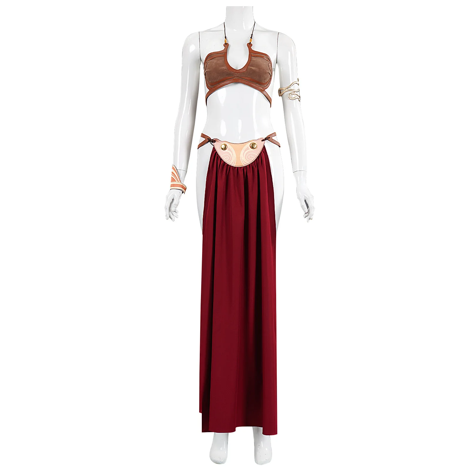 Princess Leia Cosplay Sexy Slave Dress Movie Space Battle Fantasy Costume Disguise Bikini Set Adult Women Girls Roleplay Outfit