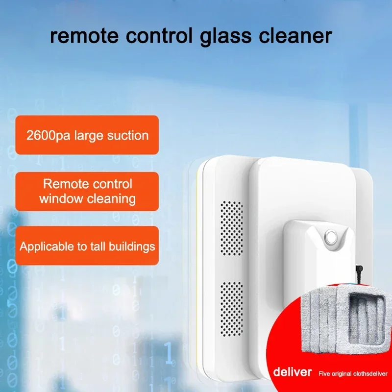 

Remote control window wiping machine Home intelligent electric glass washing robot high-rise double-sided cleaning