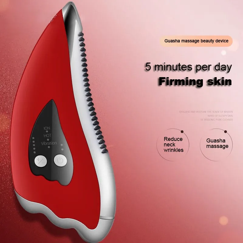 لوحة غواشا الكهربائية مكشطة مجلس مكركرنت تهتز الوجه الرقبة مدلك رفع الوجه ثبات الاسترخاء الجمال العناية بالبشرة #2