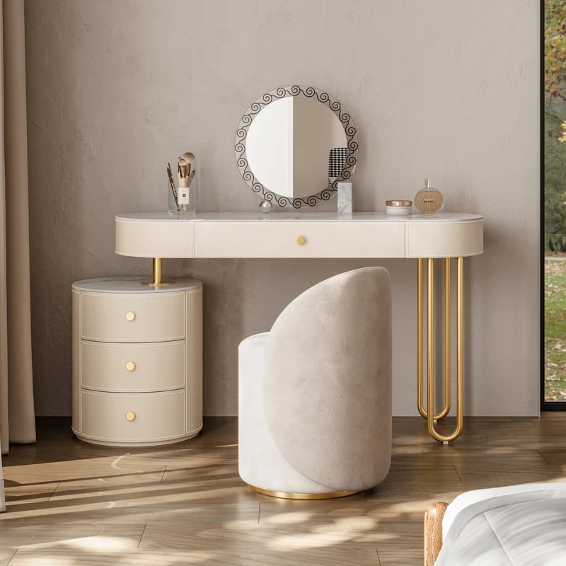 

Nordic Stool Vanity Table Minimalist Decor Makeup Desk Dressing Table Modern Desk Luxury Vanitty Tocador Bedroom Furniture