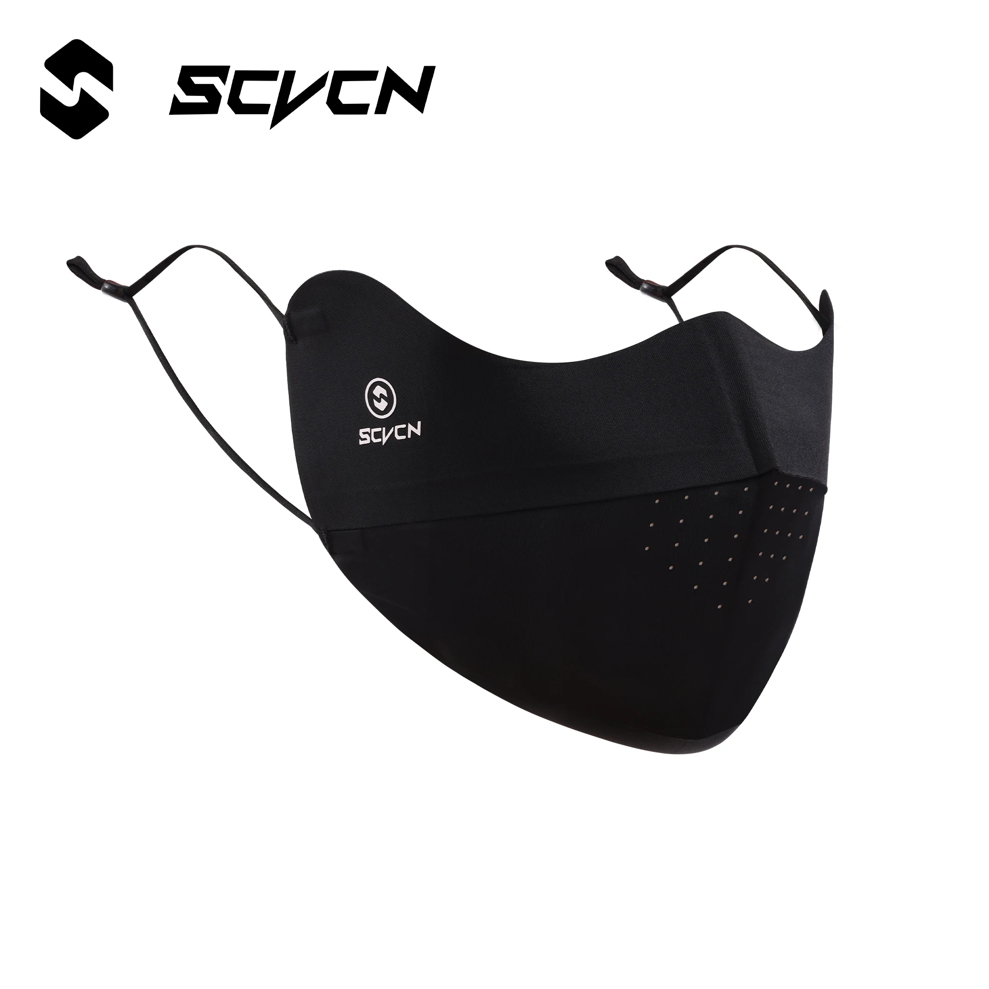 SCVCN Fahrrad-Gesichtsmaske, atmungsaktive Gesichtsbedeckung aus Eisseide, UV-Gesichtsschutz, waschbar, wiederverwendbar, für Motorradfahren, Laufen, Reiten, Training