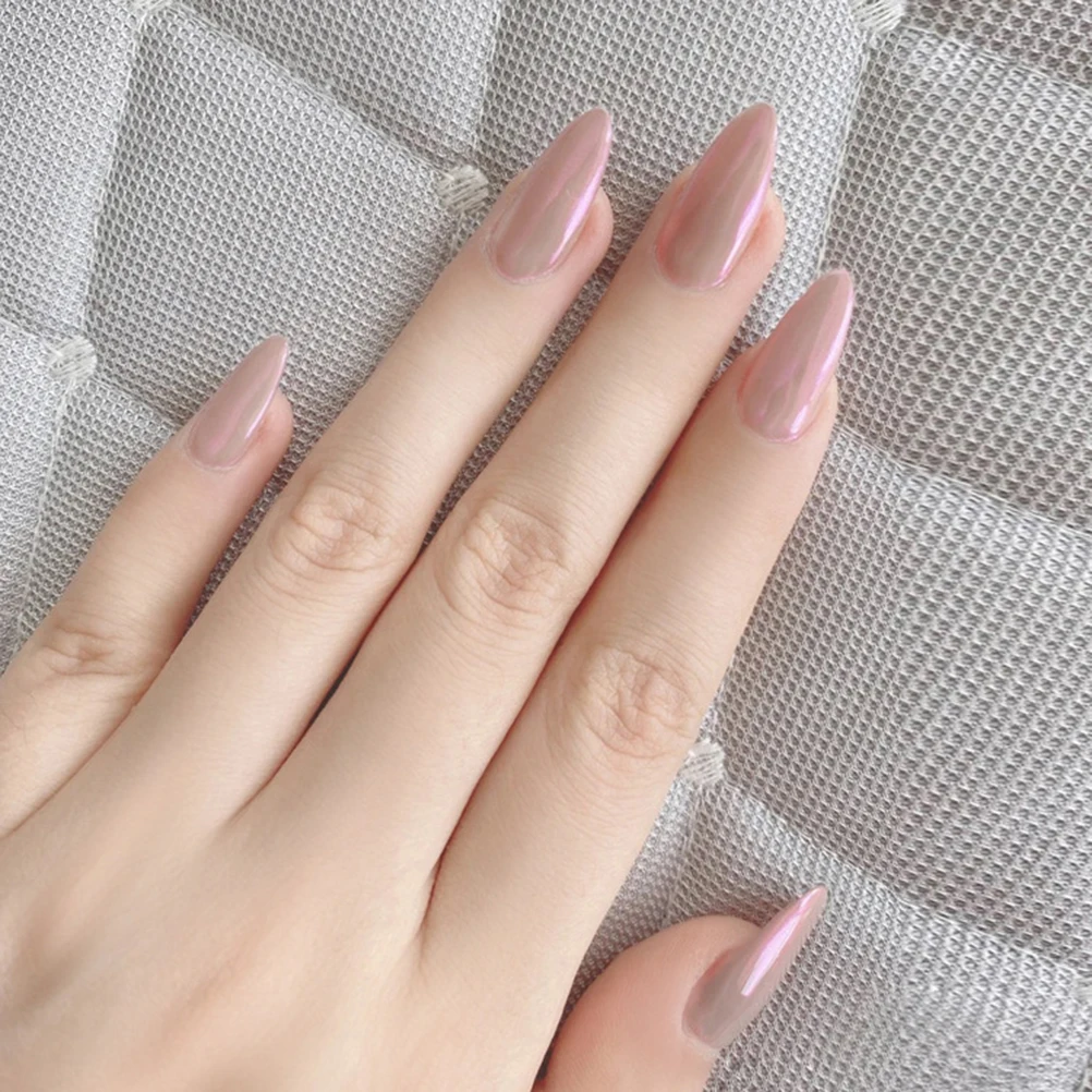 

2 Sets Fake Nail Stickers Shiny Fake Nail Durable DIY Art Designs Home Creative Women Decor Pieces Party Accessories