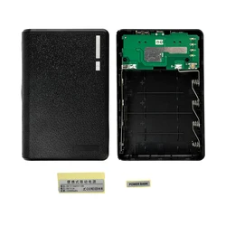 DIY 4*18650 Power Bank Case Battery Charge Storage Box Micro USB Solderless Mobile Phone Power Bank Shell with LED Indicator