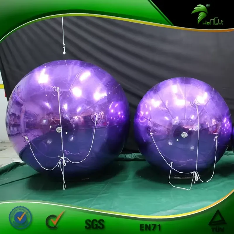 Giant Shiny Inflatable Mirror Ball for Nightclub Party Decor Custom Color Disco Sphere Hanging Decoration Event Stage Prop