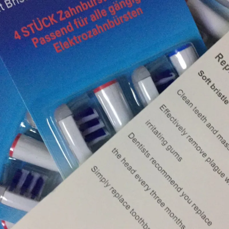 Cabezales de cepillo de dientes ORAL B, repuesto Compatible con Braun, EB30-A eléctrico, boquilla de cerdas de SB-30A, entrega rápida, 4 Uds.