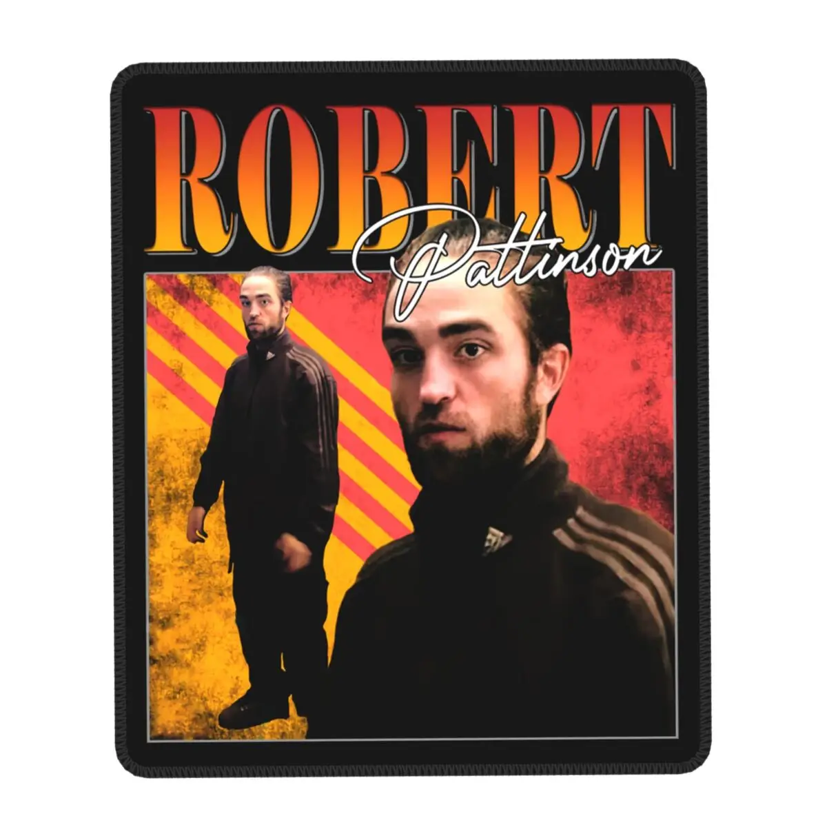 Funny Robert Pattinson Standing Meme Gaming Mouse Mat Rubber Base Lockedge Mousepad Laptop Computer PC Humor Rob Mouse Pads