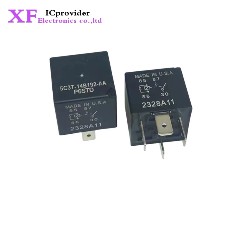 5C3T-14B192-AA 4-pin 12VDC set of normally open new high-power automotive relays
